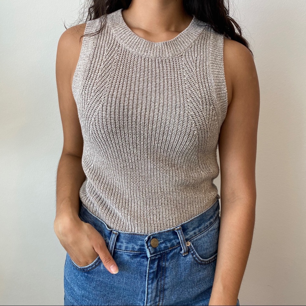 MANGO basics knitted tank